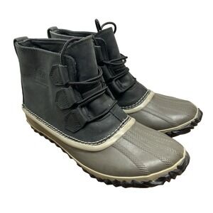 Sorel Black and Gray Winter Boots